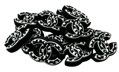 CC Animal Print Designer Inspired Silicone Focal Bead for Beadable Pens, Stylus, Pencils, Keychains and More