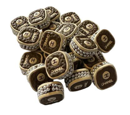 CC Metal, Rhinestone and/or Acrylic Pearl Designer Inspired Bead for Beadable Pens, Stylus, Pencils, Keychains and More!