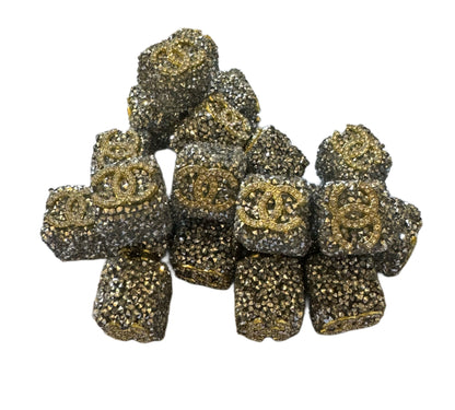 LV Sugar Cube Designer Inspired Bead for Beadable Pens, Stylus, Pencils, Keychains and More!