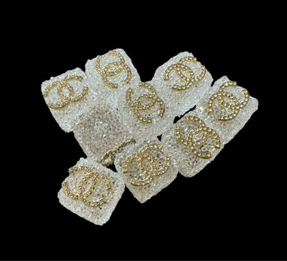 CC Sugar Cube Designer Inspired Bead for Beadable Pens, Stylus, Pencils, Keychains and More!