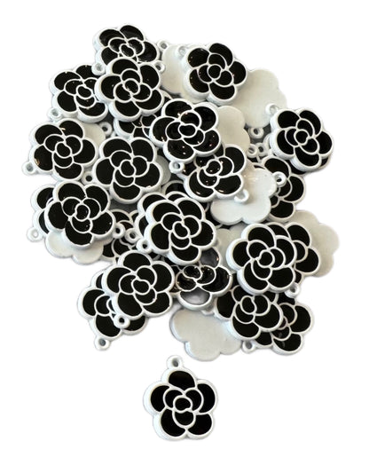CC Metal Camilla Flower Pendant Designer Inspired for Beadable Pens, Keychains, Bracelets, Earrings and More!
