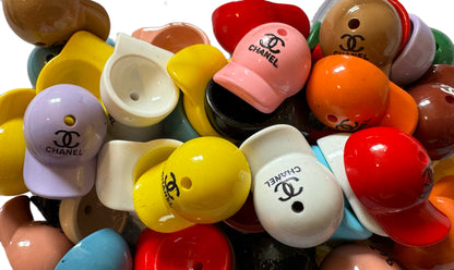 CC Cap or Hat Designer Inspired Acrylic Bead for Beadable Pens, Stylus, Pencils, Keychains and More!