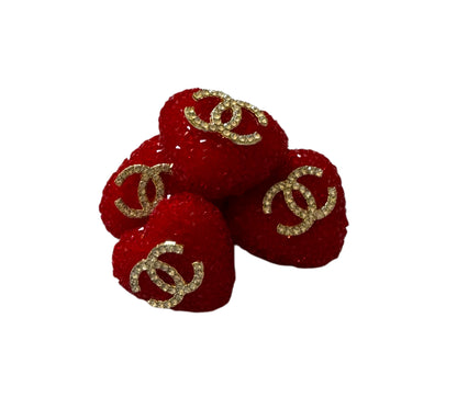 CC Sugar Heart Designer Inspired Bead for Beadable Pens, Stylus, Pencils, Keychains and More!