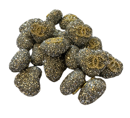 CC Sugar Heart Designer Inspired Bead for Beadable Pens, Stylus, Pencils, Keychains and More!