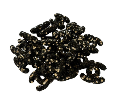 CC Rhinestone Letters Designer Inspired Bead for Beadable Pens, Stylus, Pencils, Keychains and More!