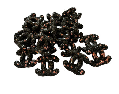 CC Rhinestone Letters Designer Inspired Bead for Beadable Pens, Stylus, Pencils, Keychains and More!