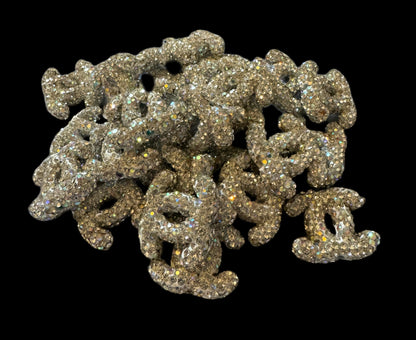 CC Rhinestone Letters Designer Inspired Bead for Beadable Pens, Stylus, Pencils, Keychains and More!