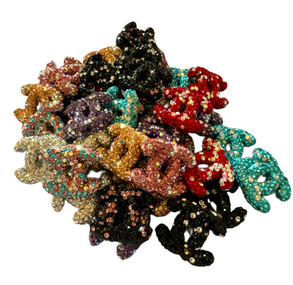 CC Rhinestone Letters Designer Inspired Bead for Beadable Pens, Stylus, Pencils, Keychains and More!