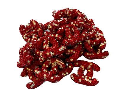 CC Rhinestone Letters Designer Inspired Bead for Beadable Pens, Stylus, Pencils, Keychains and More!