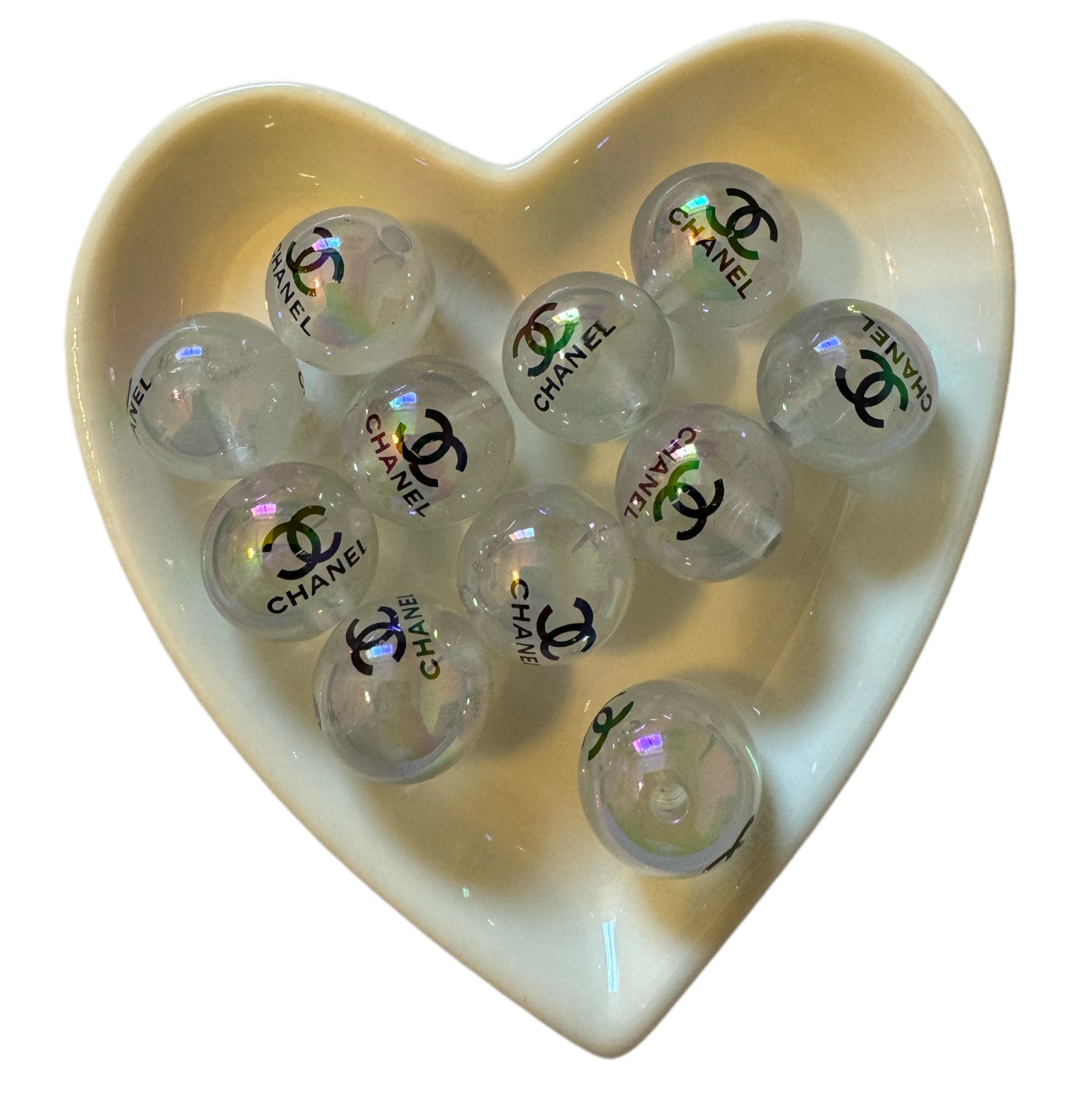 CC Luminous Glow Effect Designer Inspired Acrylic Beads for Beadable Pens, Stylus, Pencils, Keychains and More!