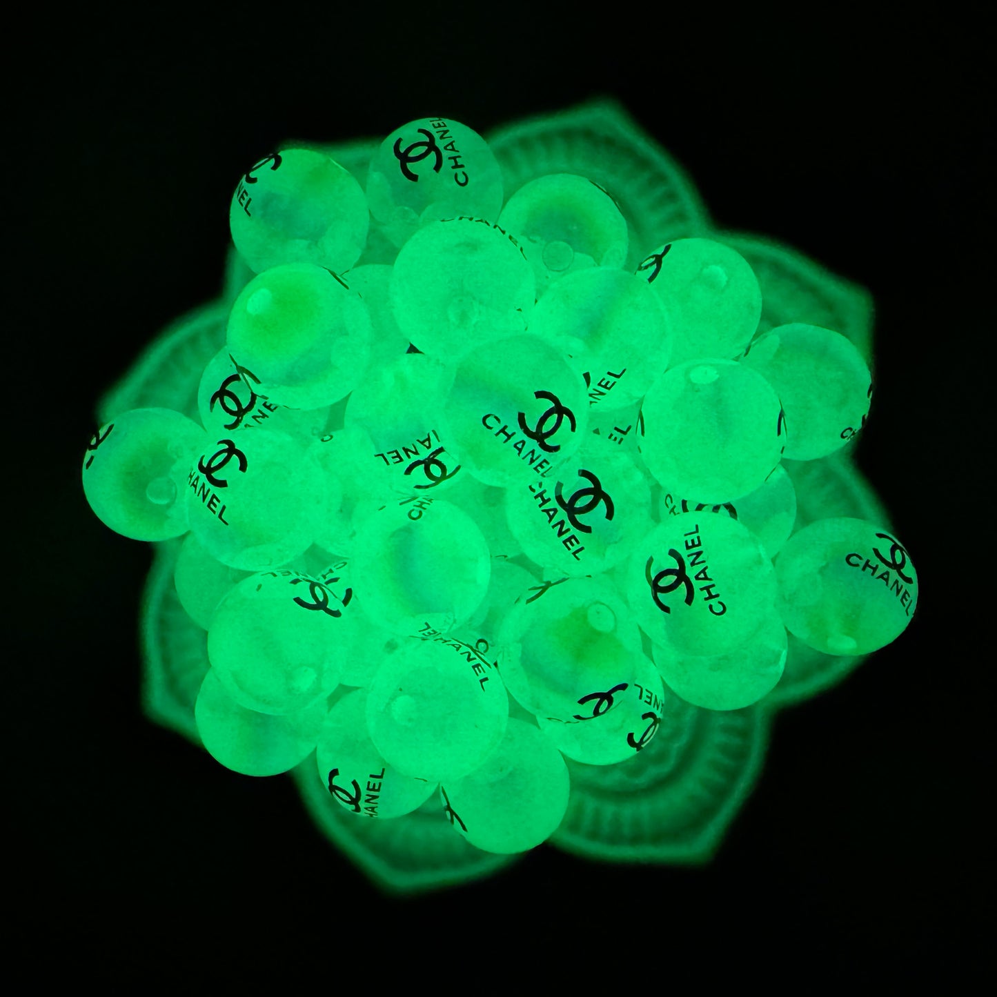 CC Luminous Glow Effect Designer Inspired Acrylic Beads for Beadable Pens, Stylus, Pencils, Keychains and More!