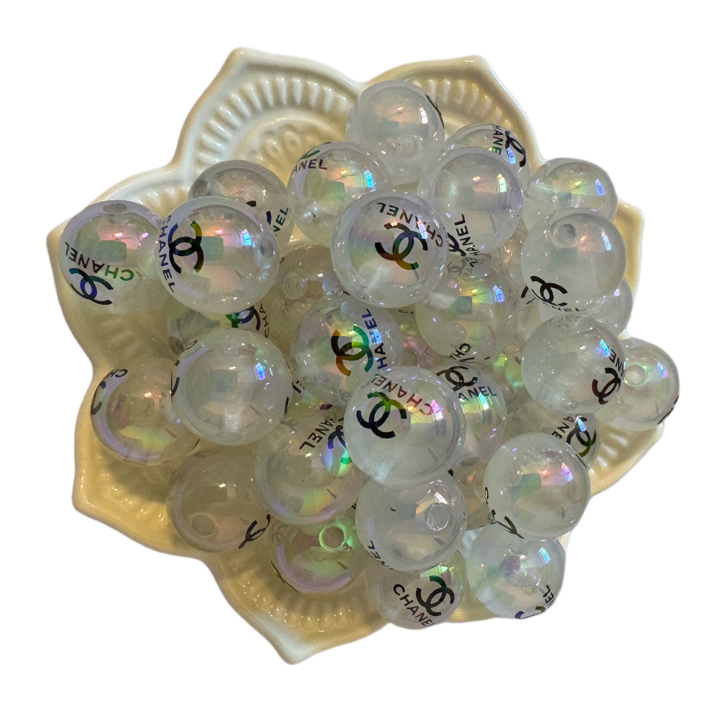 CC Luminous Glow Effect Designer Inspired Acrylic Beads for Beadable Pens, Stylus, Pencils, Keychains and More!