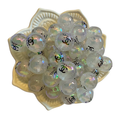 CC Luminous Glow Effect Designer Inspired Acrylic Beads for Beadable Pens, Stylus, Pencils, Keychains and More!