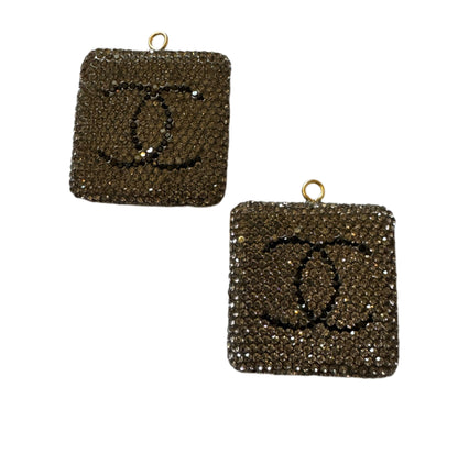 CC Rhinestone Pendant Designer Inspired Bead for Beadable Pens, Stylus, Pencils, Keychains and More!