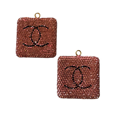 CC Rhinestone Pendant Designer Inspired Bead for Beadable Pens, Stylus, Pencils, Keychains and More!