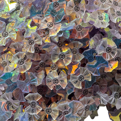 CC Resin Designer Inspired Transparent Bows Nail Charms or Cabochons for DYI Phone Cases, Scrapbook, Hair Accessories, or Make Your Own Beads!