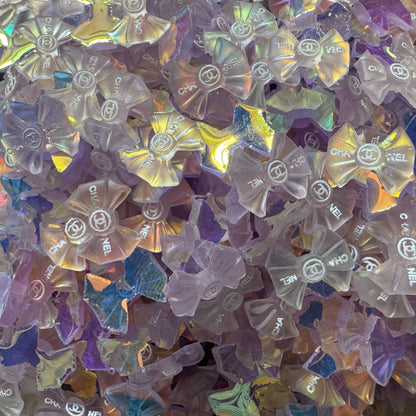 CC Resin Designer Inspired Transparent Bows Nail Charms or Cabochons for DYI Phone Cases, Scrapbook, Hair Accessories, or Make Your Own Beads!