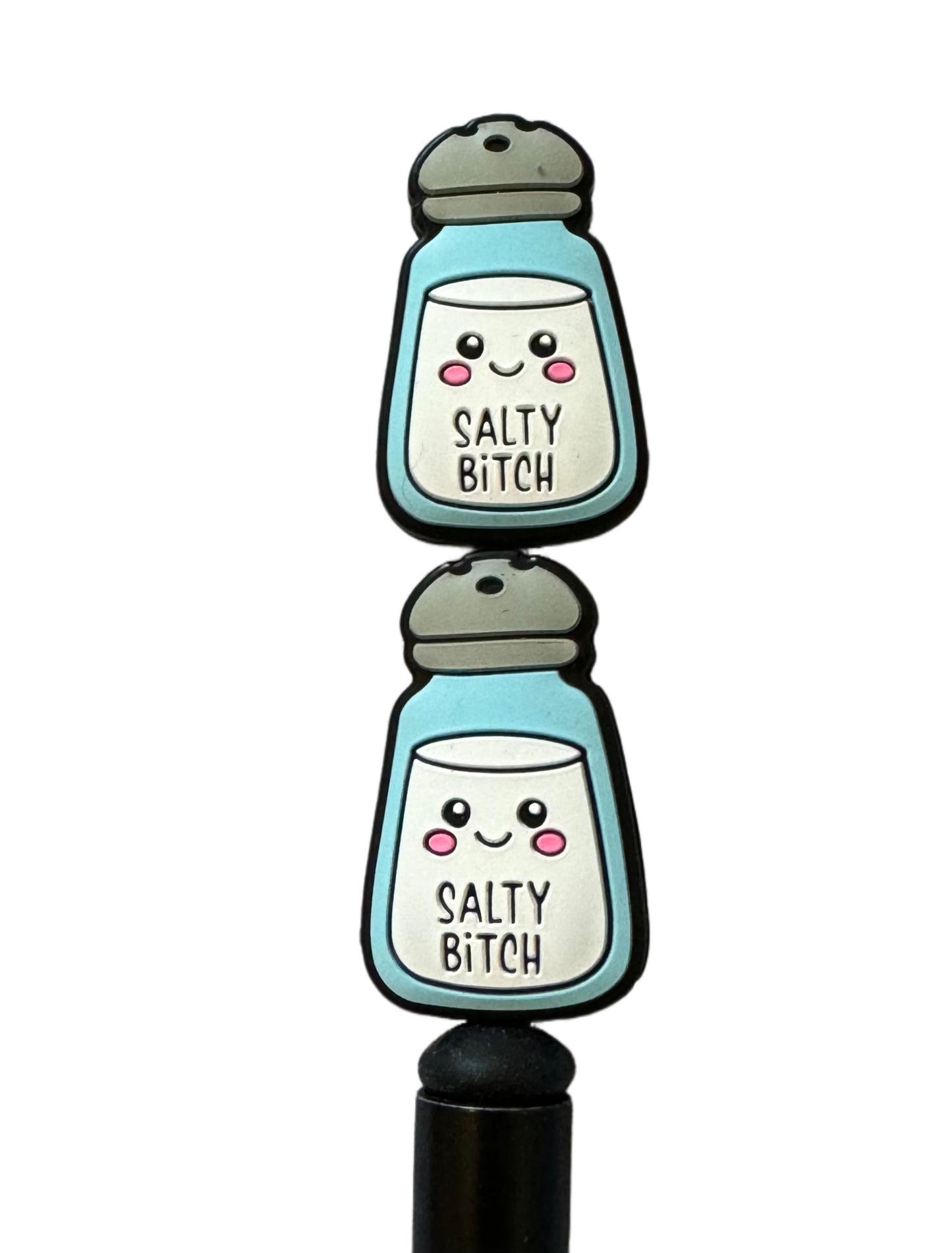ADULT CONTENT! Salty Bitch Focal Bead for Beadable Pens, Stylus, Pencils, Keychains and More