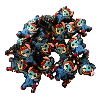 Stitch as Michael Myers Scary but Cute Halloween Horror Character Silicone Focal Bead for Beadable Pens, Keychains and More!