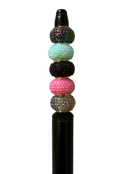 Acrylic Rhinestone Like Wheel Beads or Spacers with Large Hole for Beadable Pen, Keychain, Bracelet and More! Perfect for Your DIY Creations