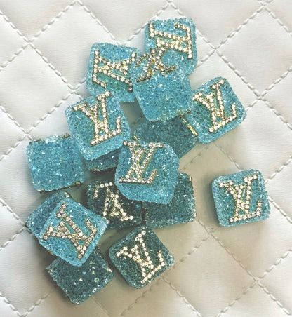 LV Sugar Cube Designer Inspired Bead for Beadable Pens, Stylus, Pencils, Keychains and More!