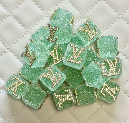 LV Sugar Cube Designer Inspired Bead for Beadable Pens, Stylus, Pencils, Keychains and More!