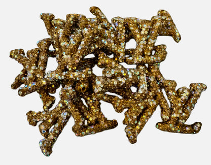 LV Rhinestone Letters Designer Inspired Bead for Beadable Pens, Stylus, Pencils, Keychains and More!