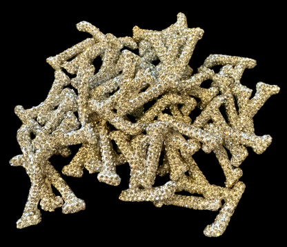 LV Rhinestone Letters Designer Inspired Bead for Beadable Pens, Stylus, Pencils, Keychains and More!