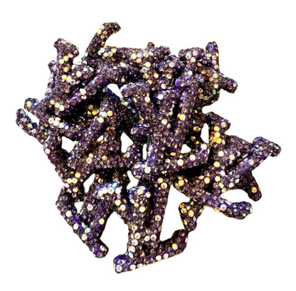 LV Rhinestone Letters Designer Inspired Bead for Beadable Pens, Stylus, Pencils, Keychains and More!