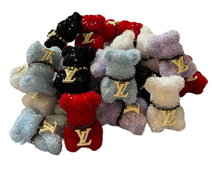 LV Sugar Bear Designer Inspired Bead for Beadable Pens, Stylus, Pencils, Keychains and More!