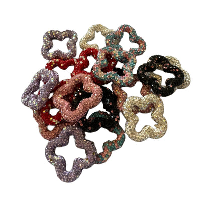 LV Rhinestone Clover Designer Inspired Bead for Earrings, Keychains, Phone Straps and More!