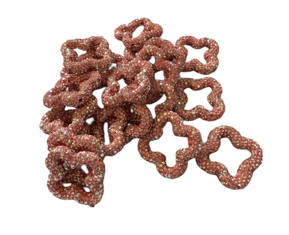 LV Rhinestone Clover Designer Inspired Bead for Earrings, Keychains, Phone Straps and More!