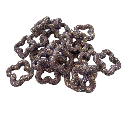 LV Rhinestone Clover Designer Inspired Bead for Earrings, Keychains, Phone Straps and More!