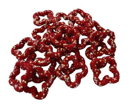 LV Rhinestone Clover Designer Inspired Bead for Earrings, Keychains, Phone Straps and More!