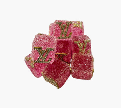 LV Sugar Cube Designer Inspired Bead for Beadable Pens, Stylus, Pencils, Keychains and More!