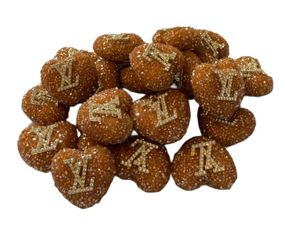 LV Sugar Heart Designer Inspired Bead for Beadable Pens, Stylus, Pencils, Keychains and More!