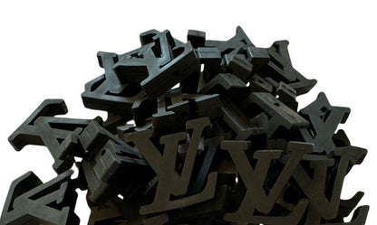 LV Letters Designer Inspired Silicone Focal Bead for Beadable Pens, Stylus, Pencils, Keychains and More