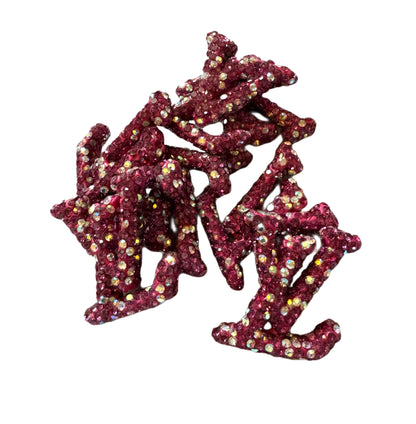 LV Rhinestone Letters Designer Inspired Bead for Beadable Pens, Stylus, Pencils, Keychains and More!