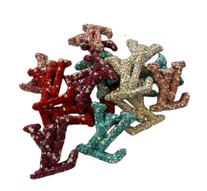 LV Rhinestone Letters Designer Inspired Bead for Beadable Pens, Stylus, Pencils, Keychains and More!