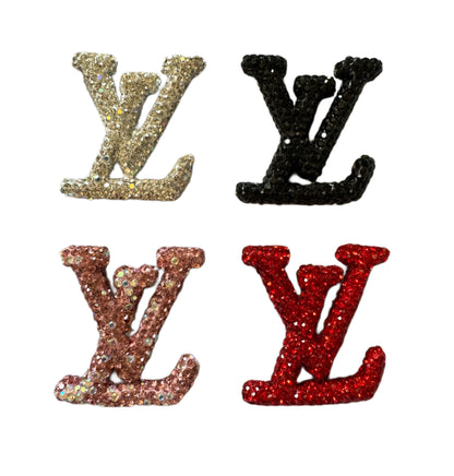 LV Rhinestone Extra Large Letters Designer Inspired Bead for Beadable Pens, Stylus, Pencils, Keychains and More!
