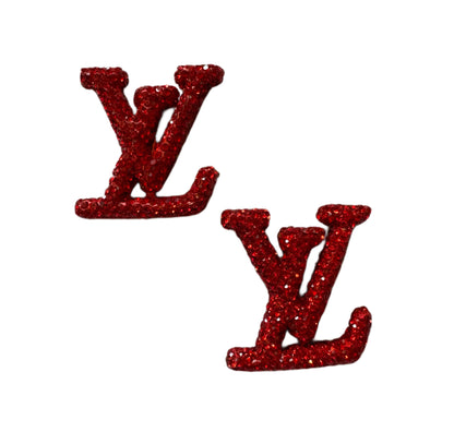 LV Rhinestone Extra Large Letters Designer Inspired Bead for Beadable Pens, Stylus, Pencils, Keychains and More!