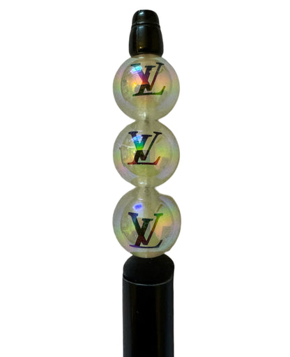 LV Luminous Glow Effect Designer Inspired Acrylic Beads for Beadable Pens, Stylus, Pencils, Keychains and More!