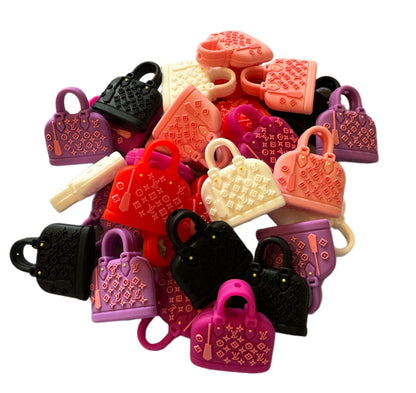 LV Rounded Purse or Hand Bag Designer Inspired Silicone Focal Bead for Beadable Pens, Stylus, Pencils, Keychains and More