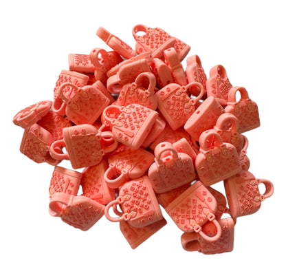 LV Rounded Purse or Hand Bag Designer Inspired Silicone Focal Bead for Beadable Pens, Stylus, Pencils, Keychains and More