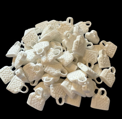 LV Rounded Purse or Hand Bag Designer Inspired Silicone Focal Bead for Beadable Pens, Stylus, Pencils, Keychains and More