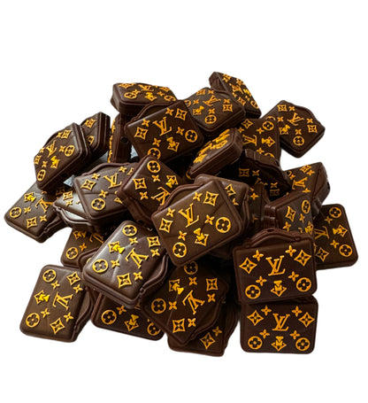 LV Valise or Purse Designer Inspired Silicone Focal Bead for Beadable Pens, Stylus, Pencils, Keychains and More
