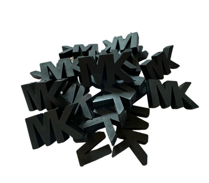 MK Letters Designer Inspired Silicone Focal Bead for Beadable Pens, Stylus, Pencils, Keychains and More