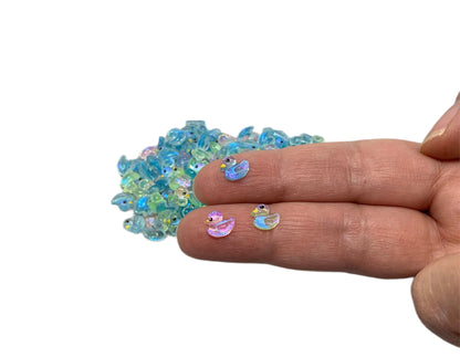 New Price! 8mm Colorful Duck Nail Charm Sized Pink Blue Green Rubber Duckie Style Cabochon DYI Phone Cases Scrapbook Hair Cruising Ducks