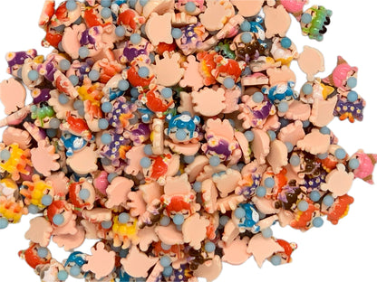 New Price! Little Girl Blowing a Bubble Nail Charm Mix Cabochon DYI Phone Cases Scrapbook Hair Accessories Decorative