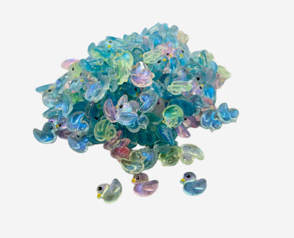 New Price! 8mm Colorful Duck Nail Charm Sized Pink Blue Green Rubber Duckie Style Cabochon DYI Phone Cases Scrapbook Hair Cruising Ducks